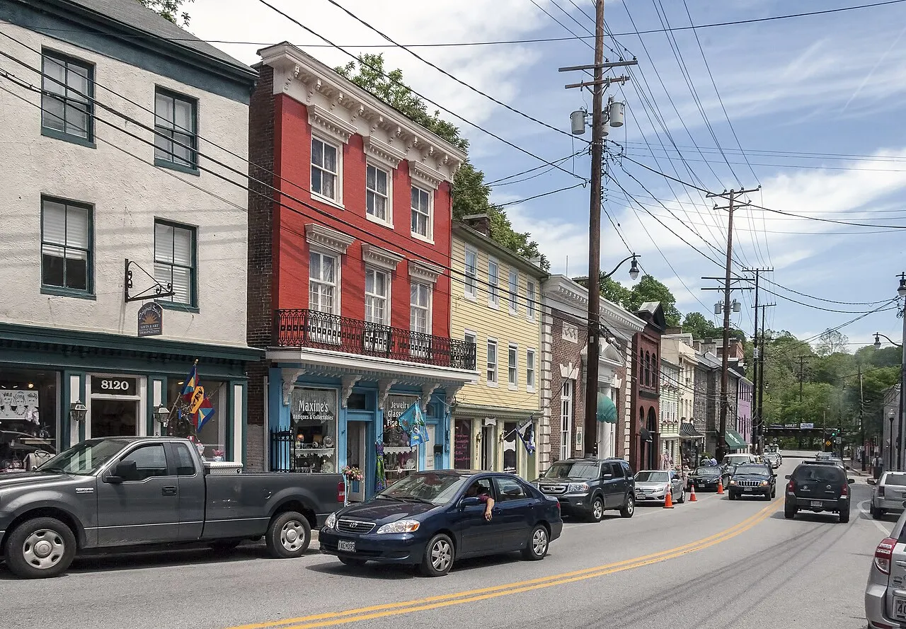 Historic Ellicott City Main Street, Ellicott City, Maryland, United States