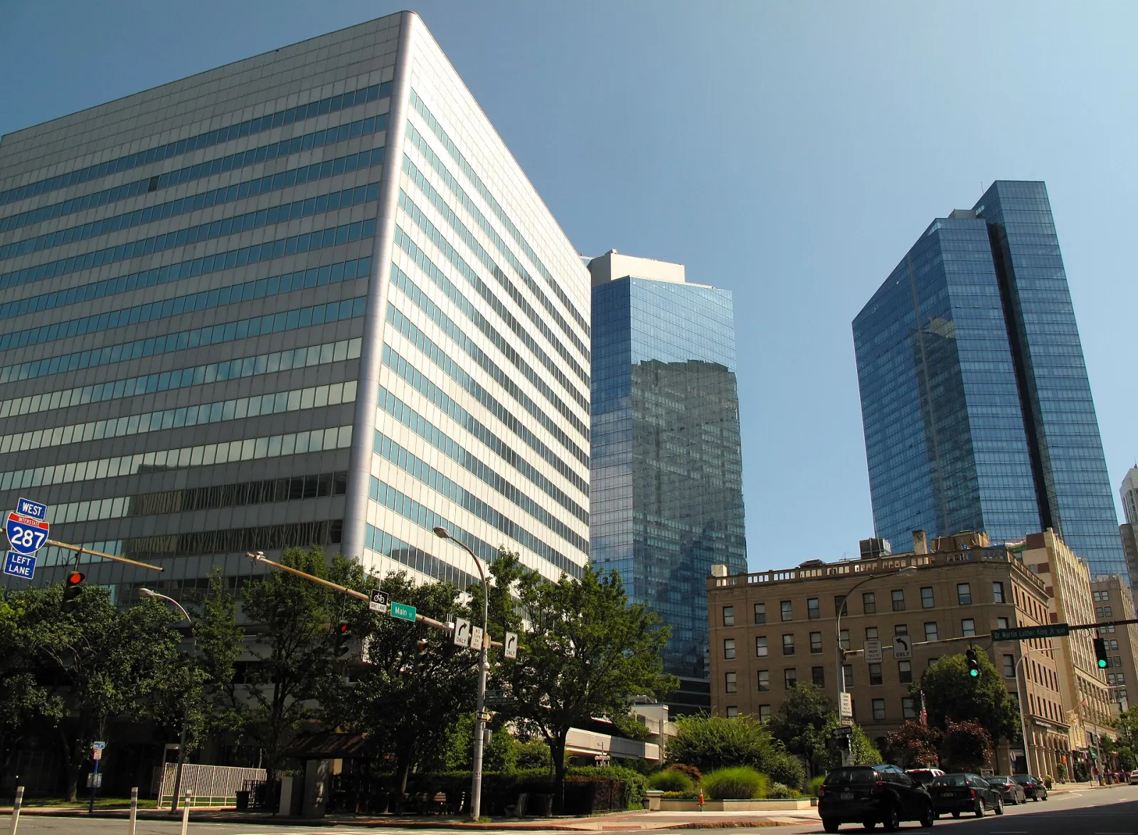 New York Power Authority and Main Street in White Plains, White Plains, New York, United States