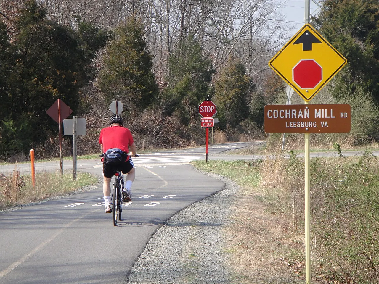 W&OD Trail in Leesburg, Leesburg, Virginia, United States