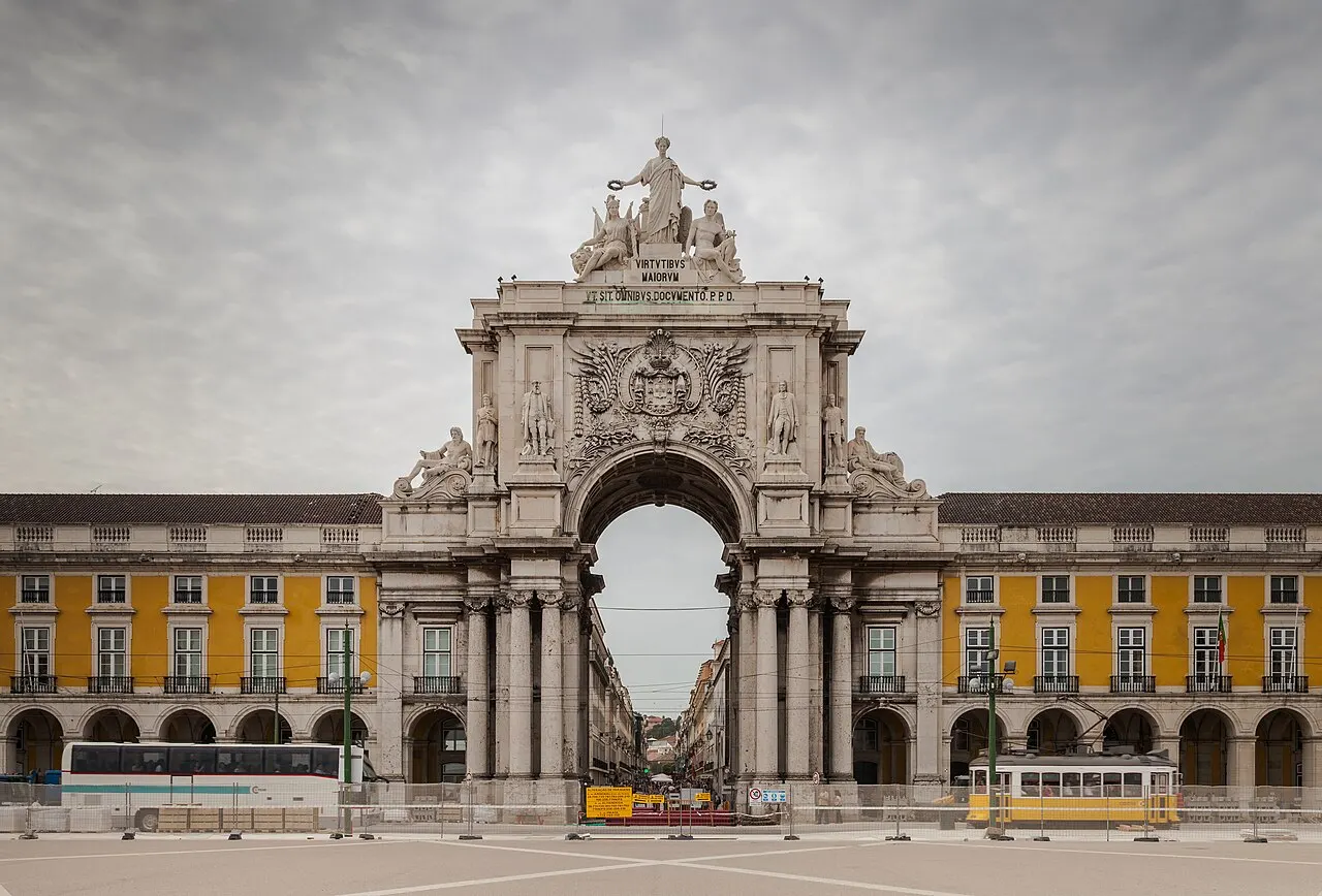 Praça do Comércio and Rua Augusta, Lisbon, Portugal