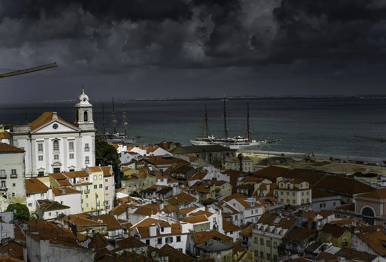Alfama and the Lisbon Cathedral, Lisbon, Portugal