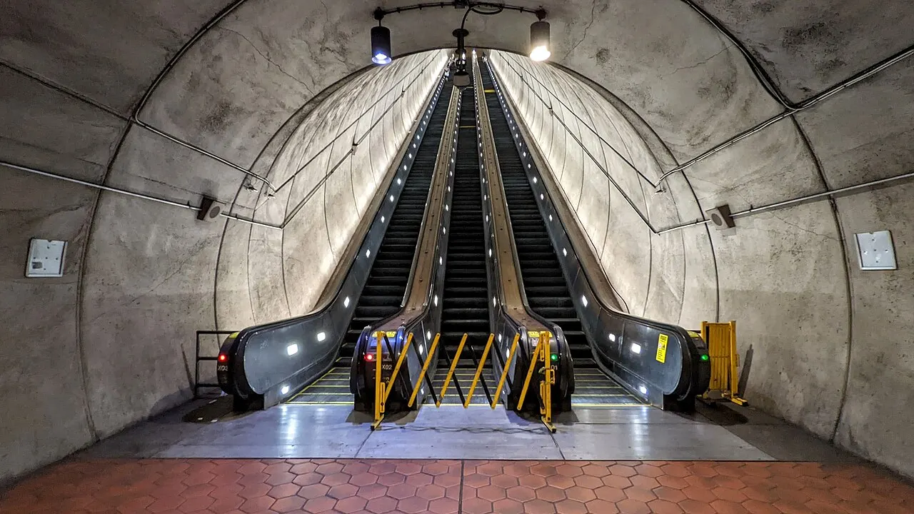 Wheaton Metro Station Escalators, Wheaton, Maryland, United States