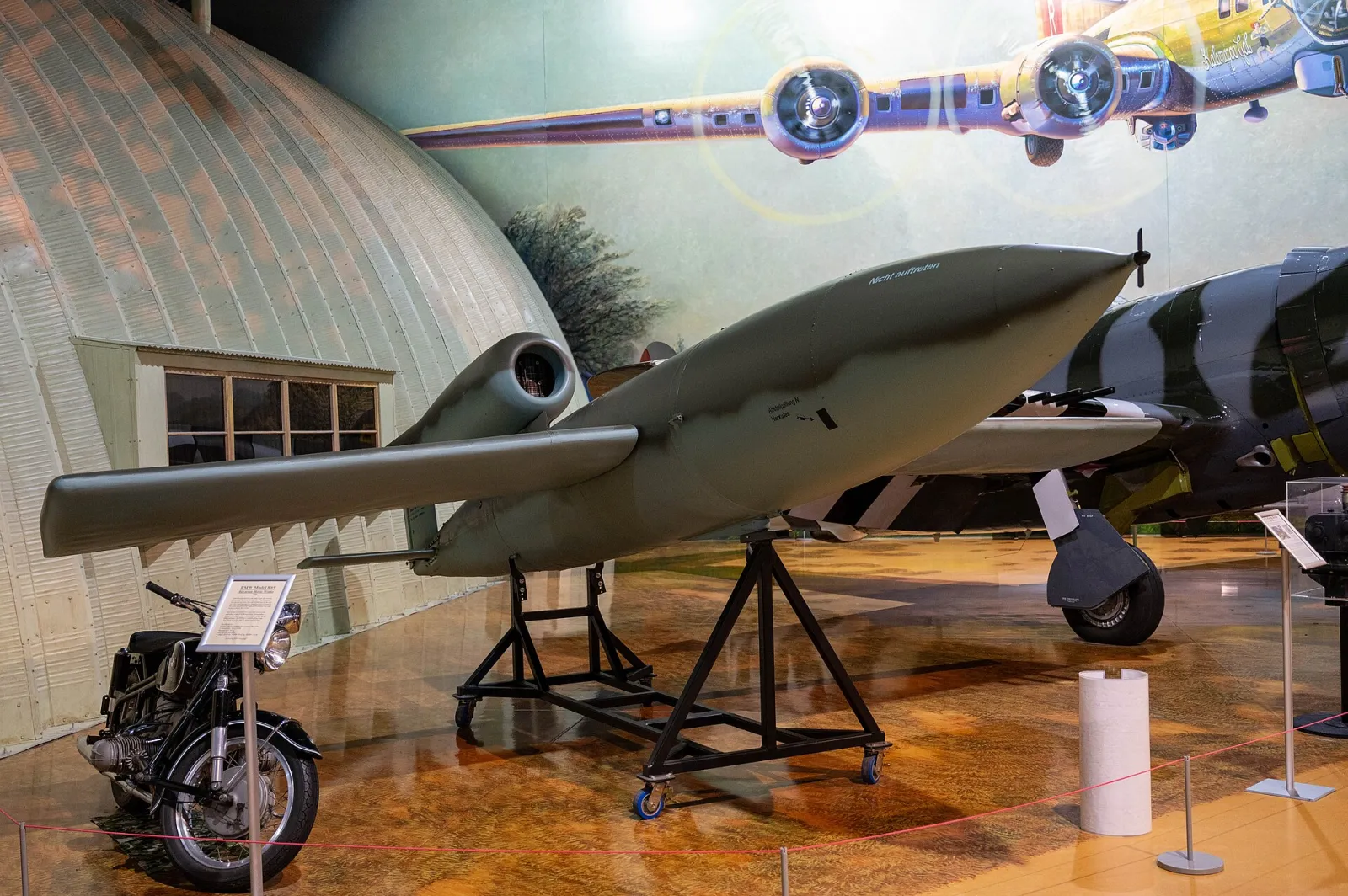 V 1 flying bomb at the Air Zoo, Portage, Michigan, United States