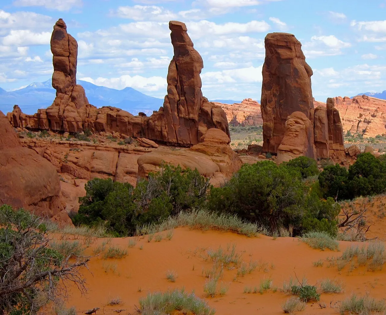 Klondike Bluffs and Tower Arch, Arches National Park, Utah, United States