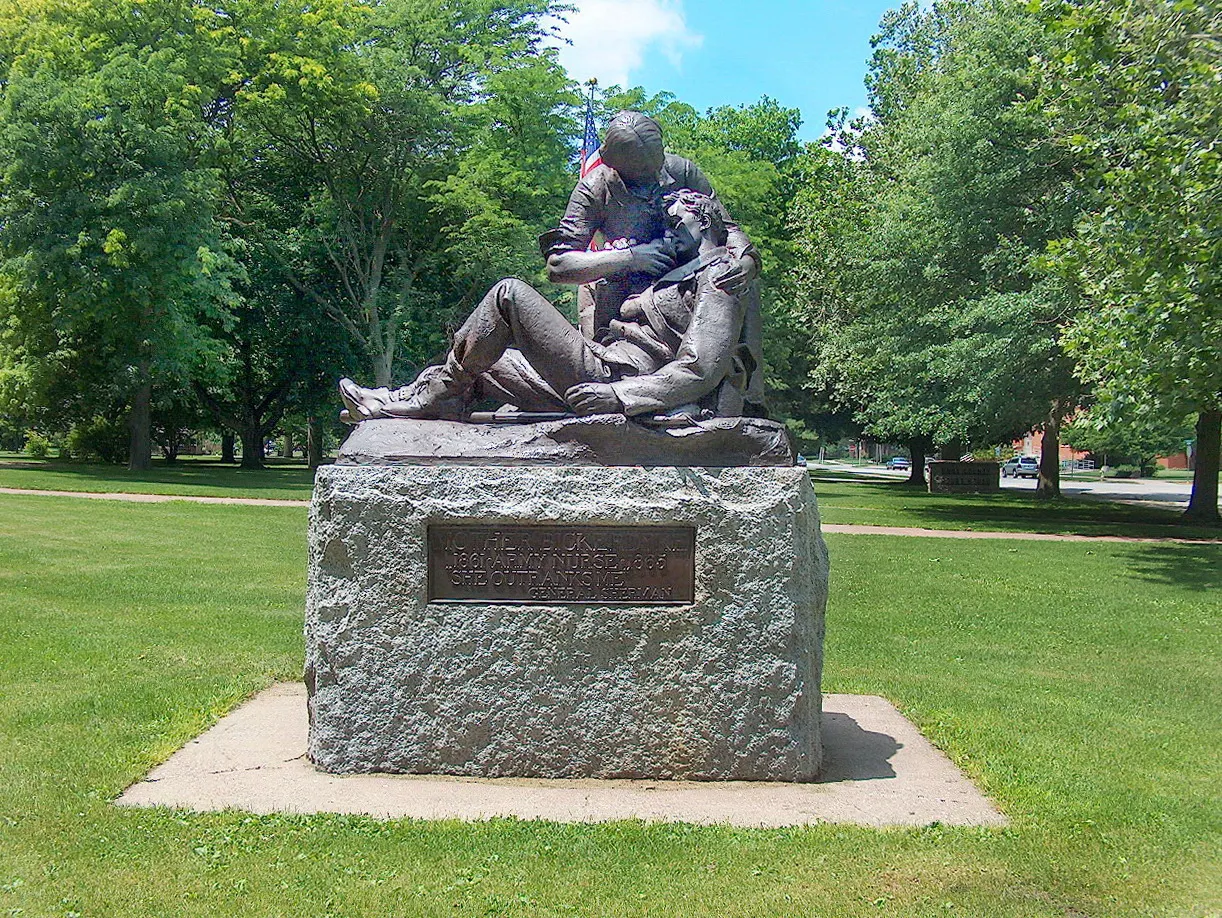 Mother Bickerdyke Statue, Galesburg, Illinois, United States