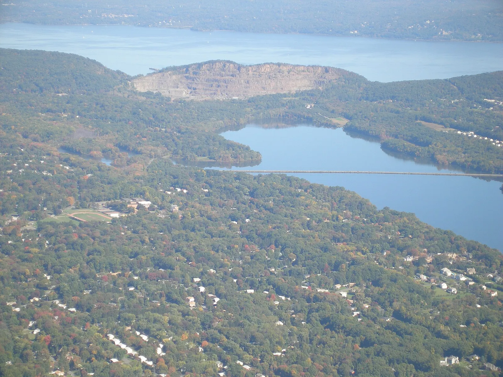 DeForest Lake with a view north toward Haverstraw Beach, New City, New York, USA October, 2006 panoramio, New City, New York, United States