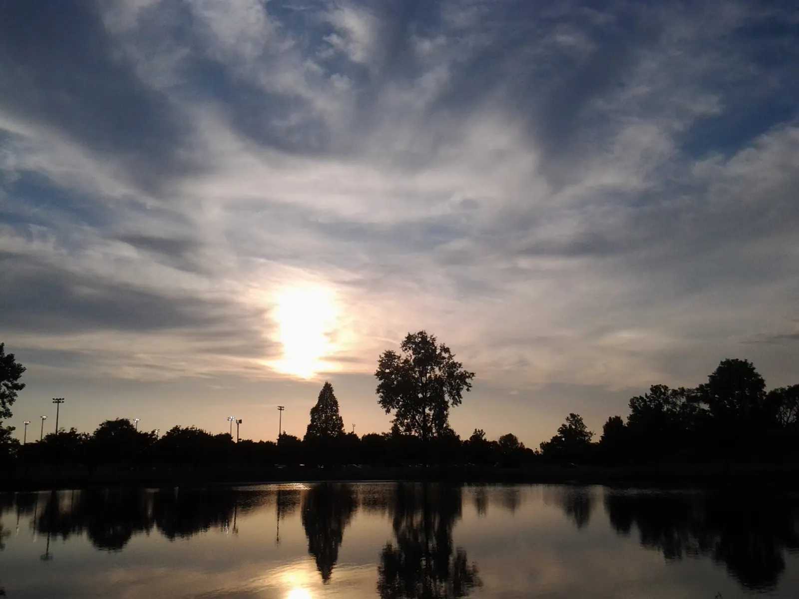 Lake and Sky View at Dusk, Hilliard Municipal Park panoramio, Hilliard, Ohio, United States