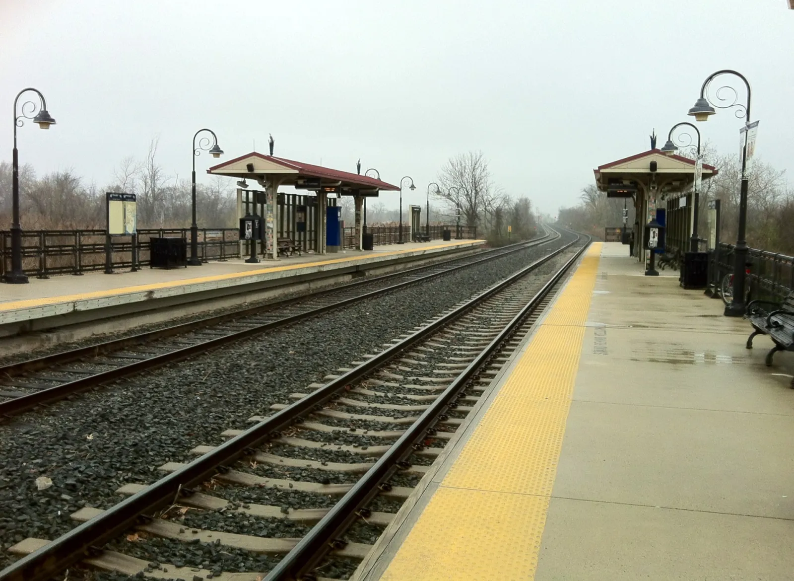 River LINE Light Rail Ride, Pennsauken, New Jersey, United States