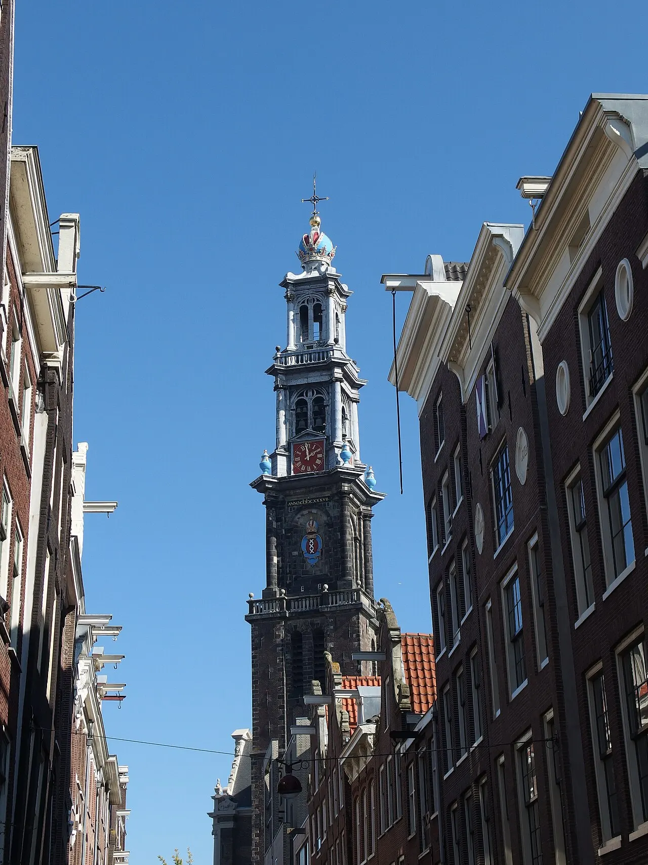 The Jordaan and Westerkerk, Amsterdam, Netherlands