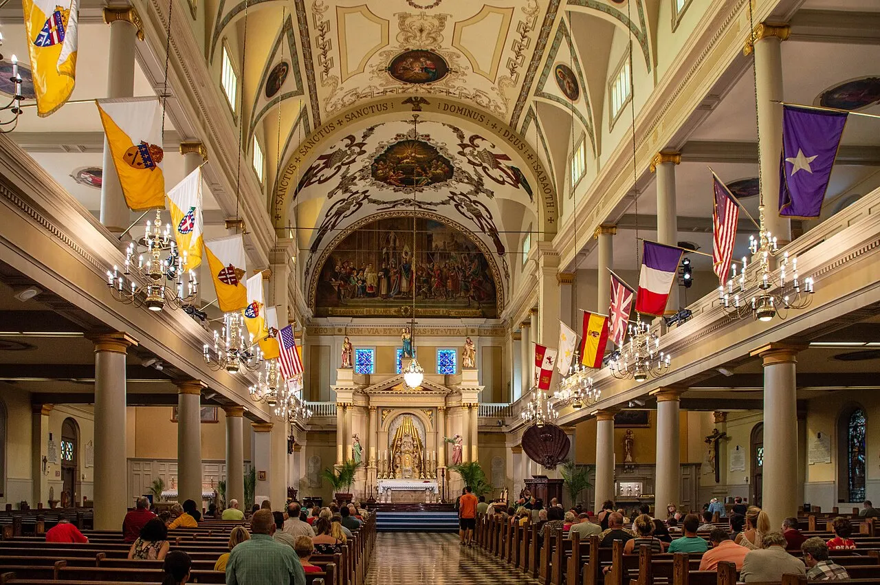 Jackson Square and St. Louis Cathedral, New Orleans, Louisiana, United States