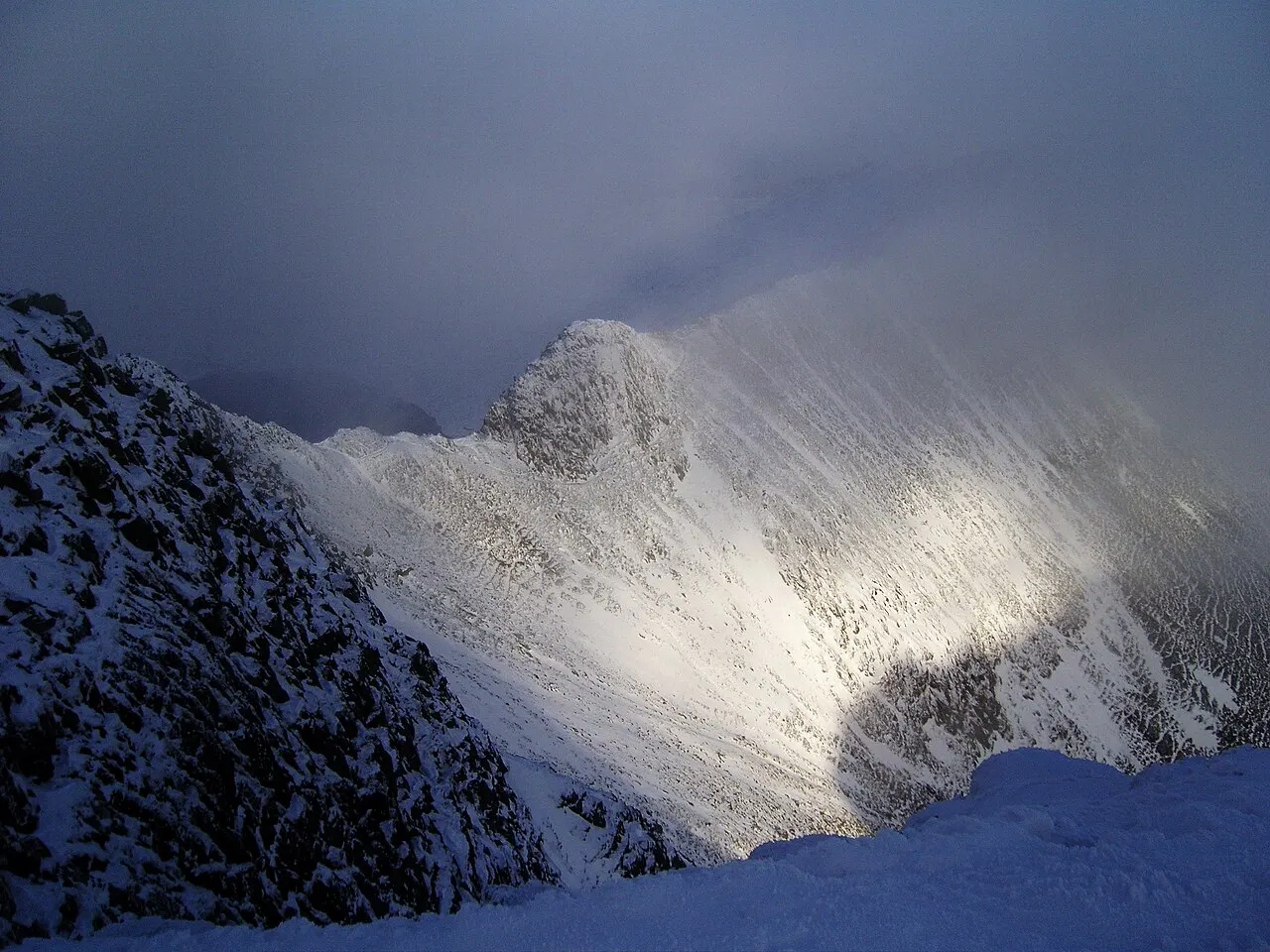 Helvellyn and Striding Edge, Lake District, England