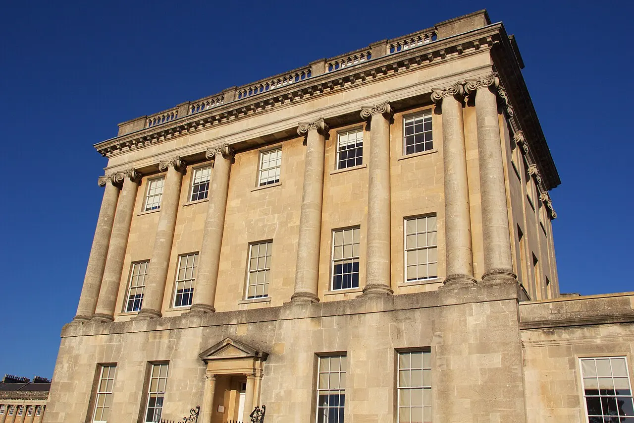 The Royal Crescent and No. 1 Royal Crescent, Bath, England