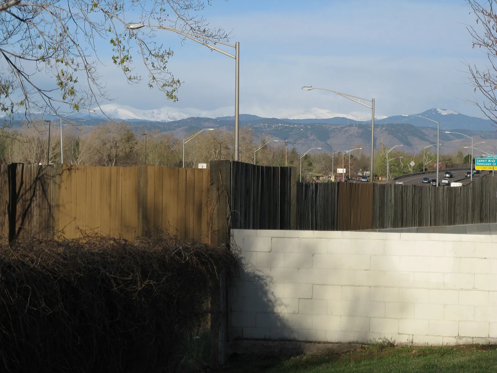 View of the Rocky Mountains from Motel 6 panoramio, Wheat Ridge, Colorado, United States