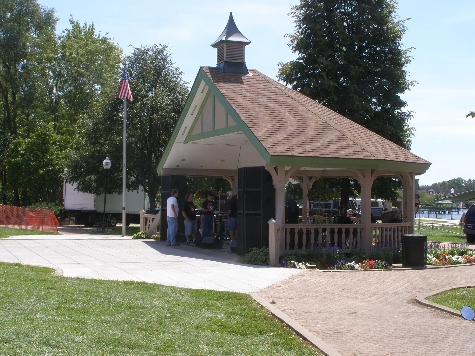 Amphitheater stage P8180024, Hobart, Indiana, United States