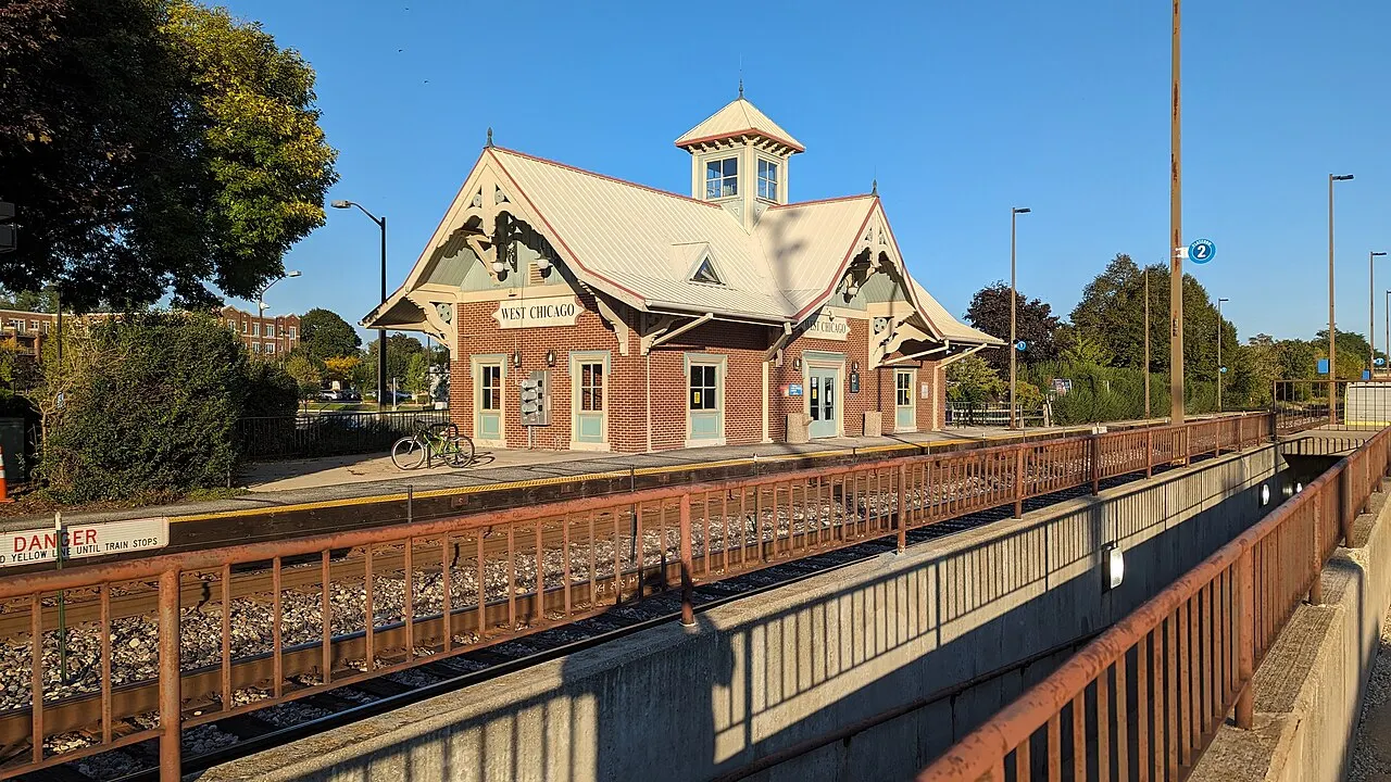 West Chicago Metra Station, West Chicago, Illinois, United States