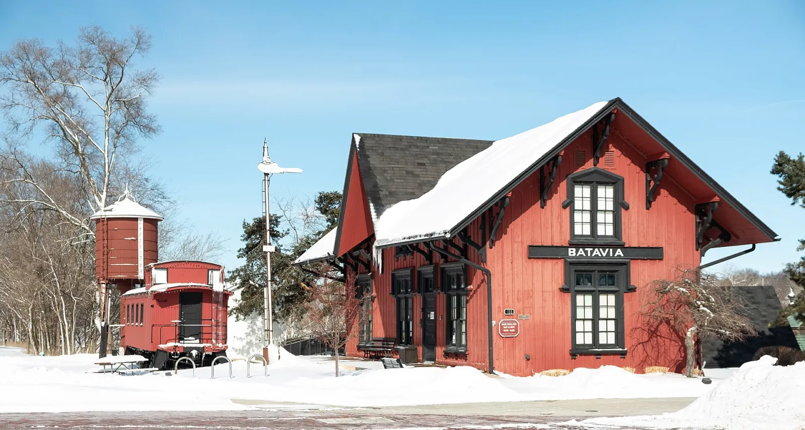 Batavia Depot Museum in Winter (50920360327), Batavia, Illinois, United States