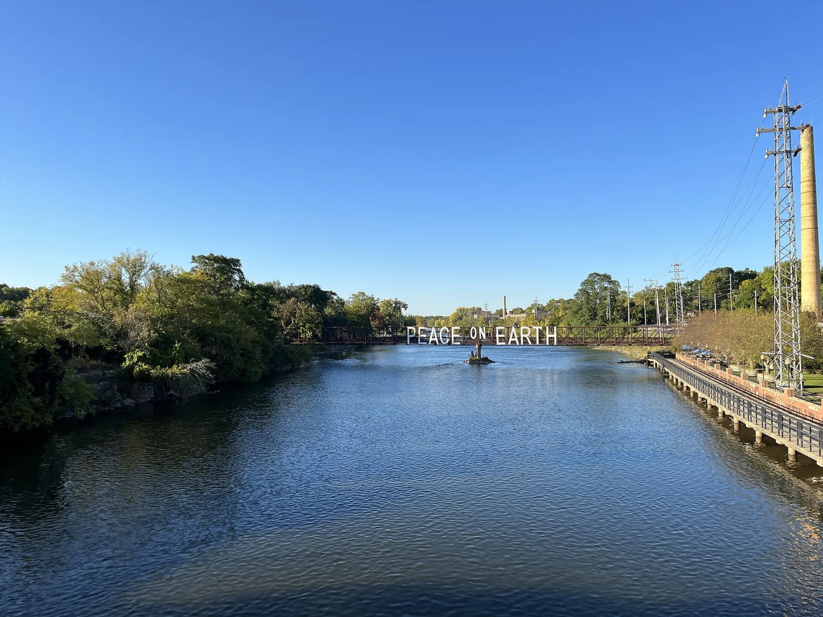Fox River in Batavia, Batavia, Illinois, United States