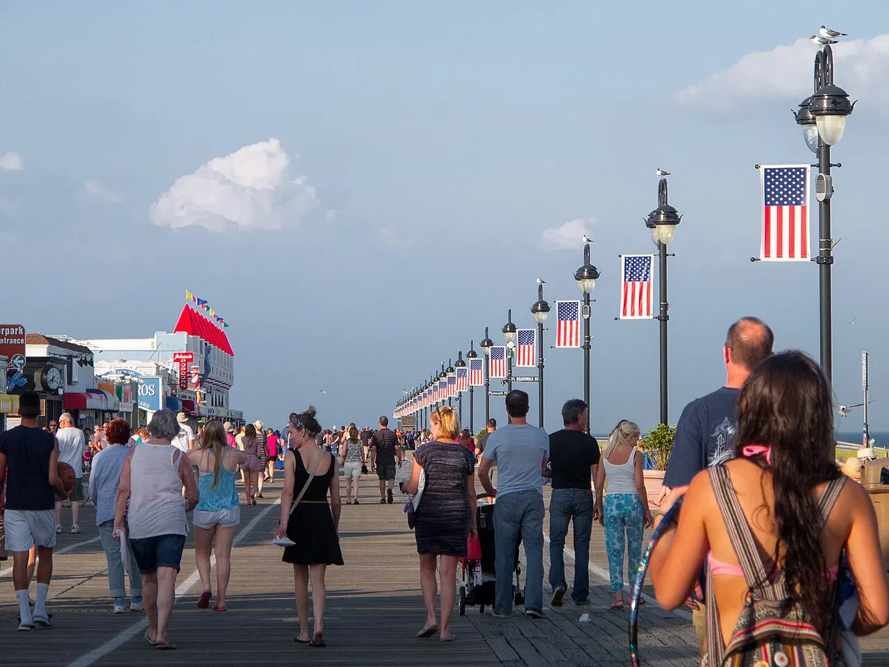 Glory Beach boardwalk, Jekyll Island, Georgia, United States
