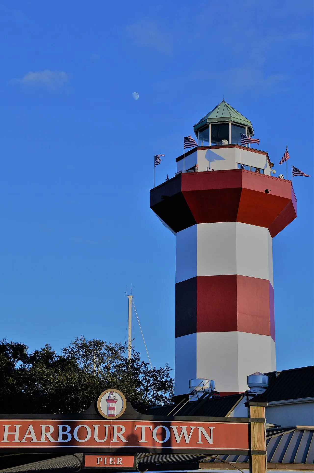Harbour Town and the lighthouse, Hilton Head Island, South Carolina, United States
