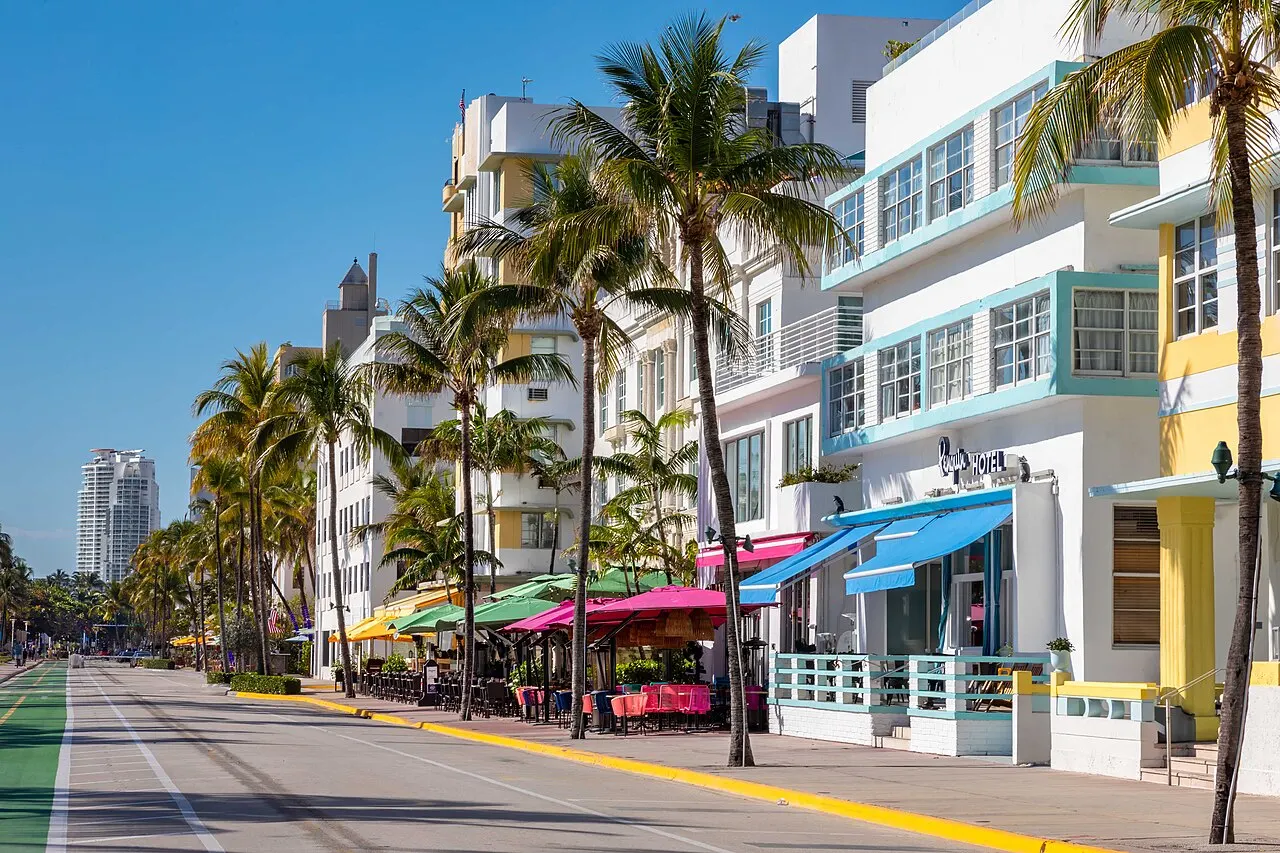 Ocean Drive and the Art Deco Historic District, Miami, Florida, United States