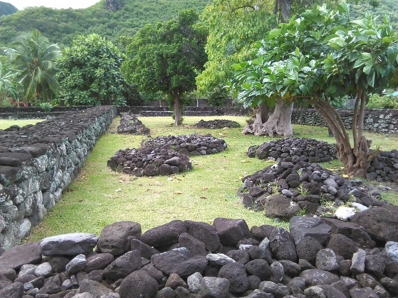 Marae Fare Opu, Bora Bora, French Polynesia