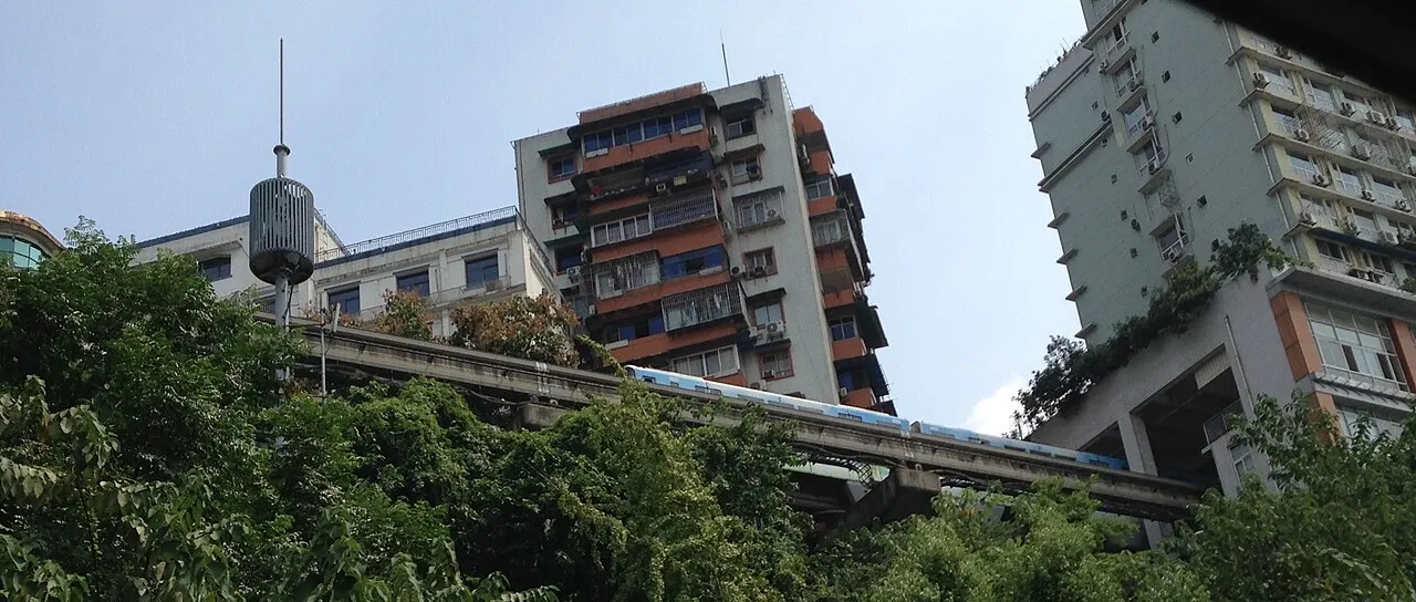 Liziba Monorail Station, Chongqing, Chongqing, China