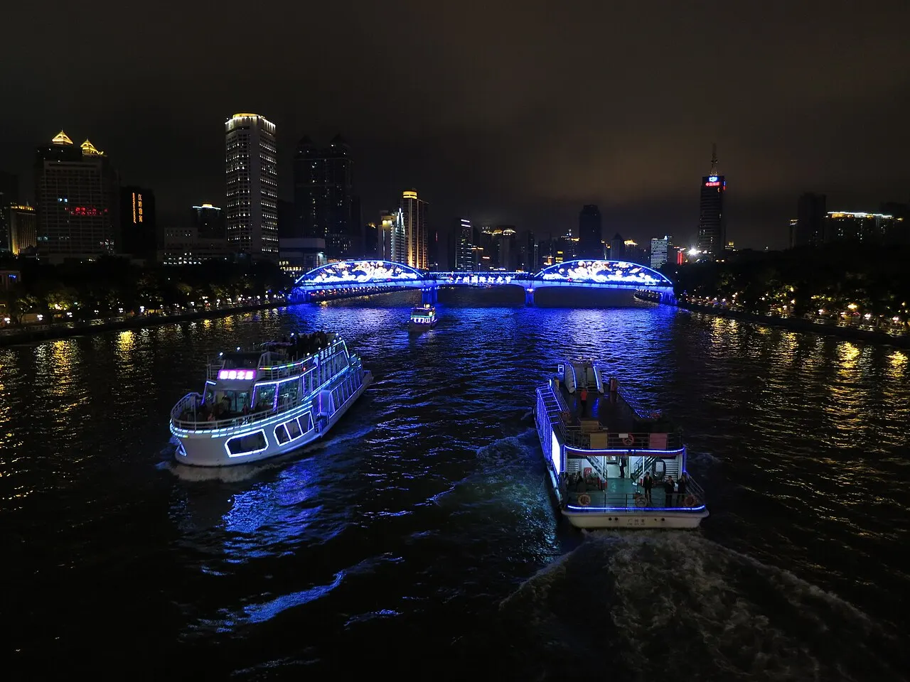 Pearl River Night Cruise, Guangzhou, Guangdong, China