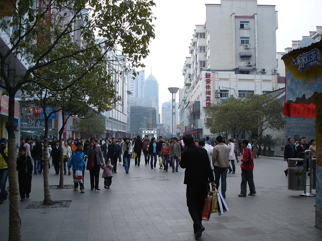Huaihe Road Pedestrian Street, Hefei, Anhui, China