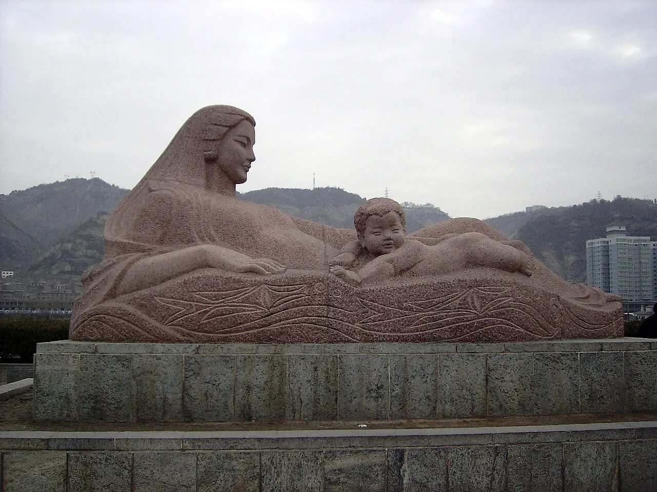 Yellow River Mother Sculpture, Lanzhou, Gansu, China