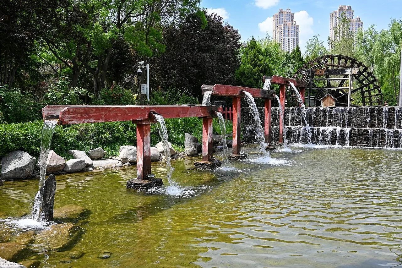 Lanzhou Waterwheel Garden, Lanzhou, Gansu, China