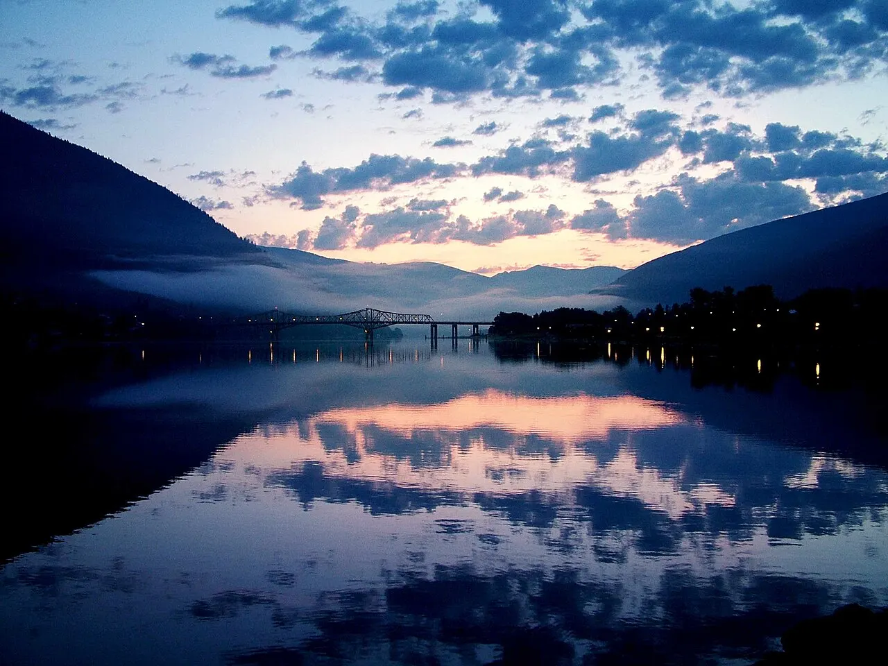 Big Orange Bridge, Nelson, British Columbia, Canada