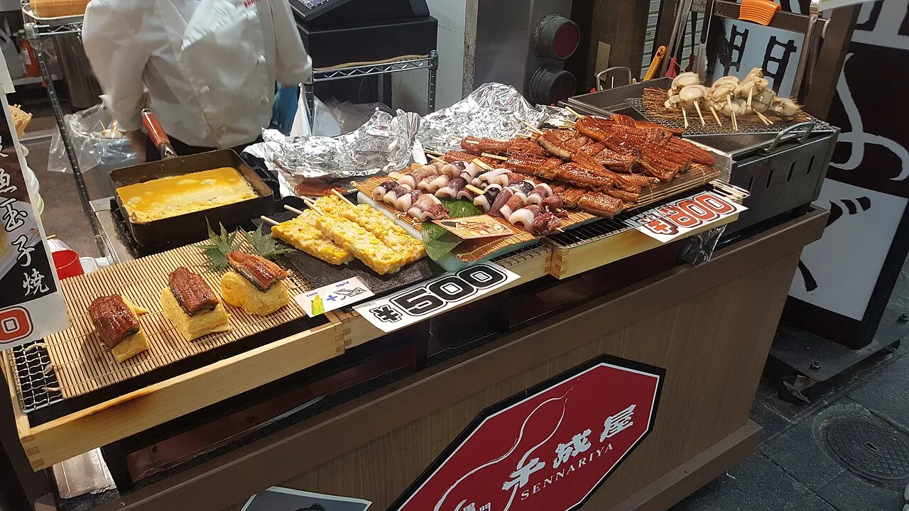 Kuromon Ichiba Market, Osaka, Osaka, Japan