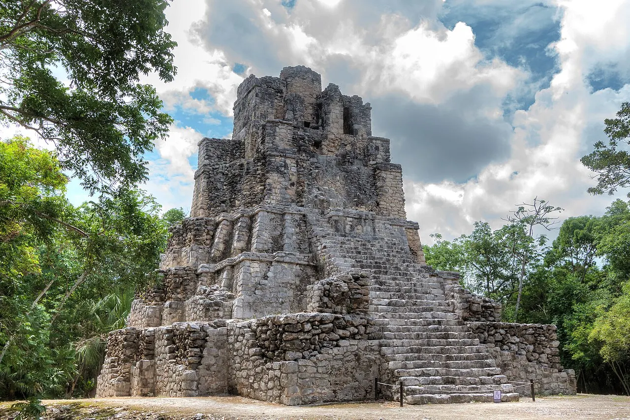 Muyil ruins, Sian Ka'an Biosphere Reserve, Quintana Roo, Mexico