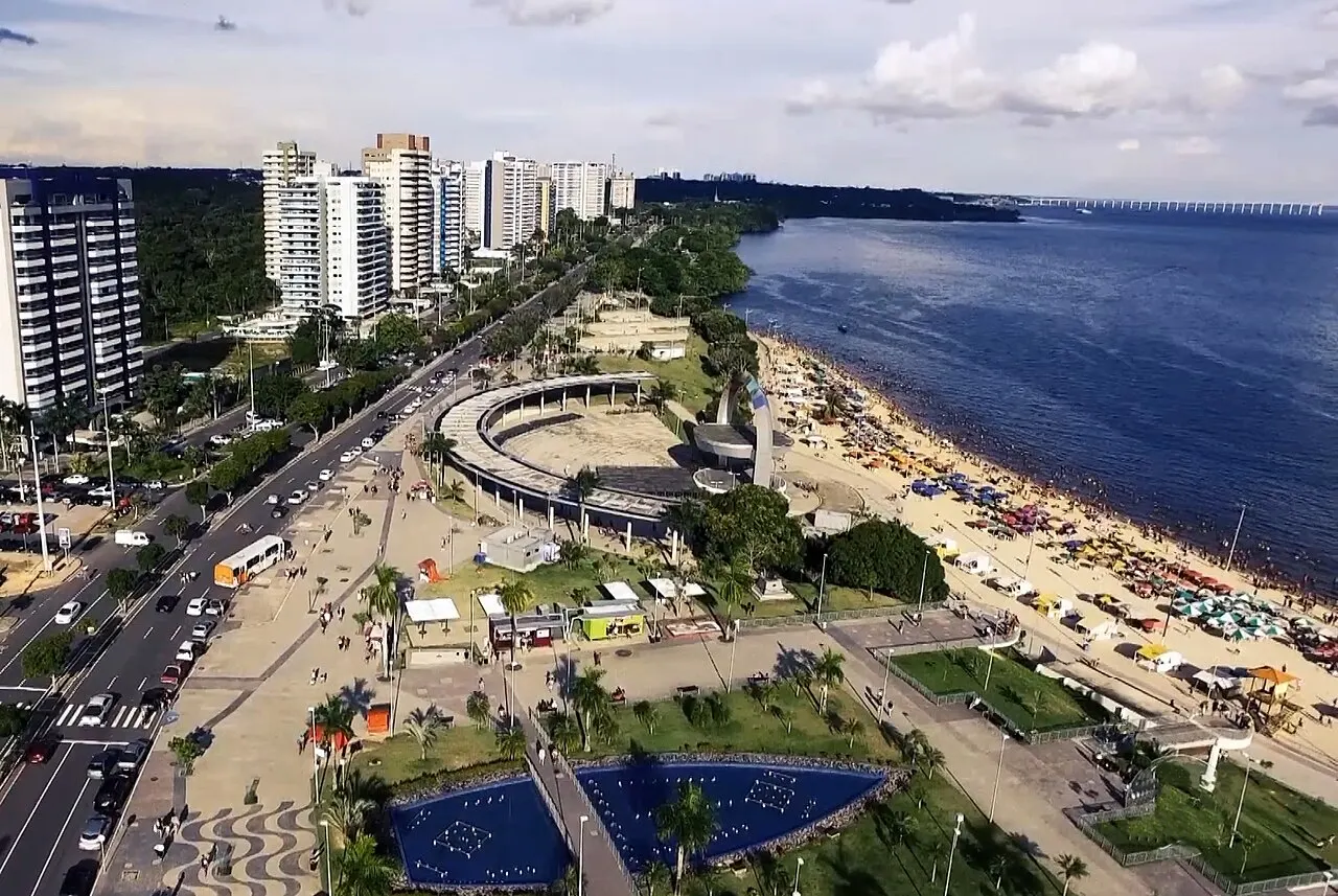 Ponta Negra Beach, Manaus, Amazonas, Brazil