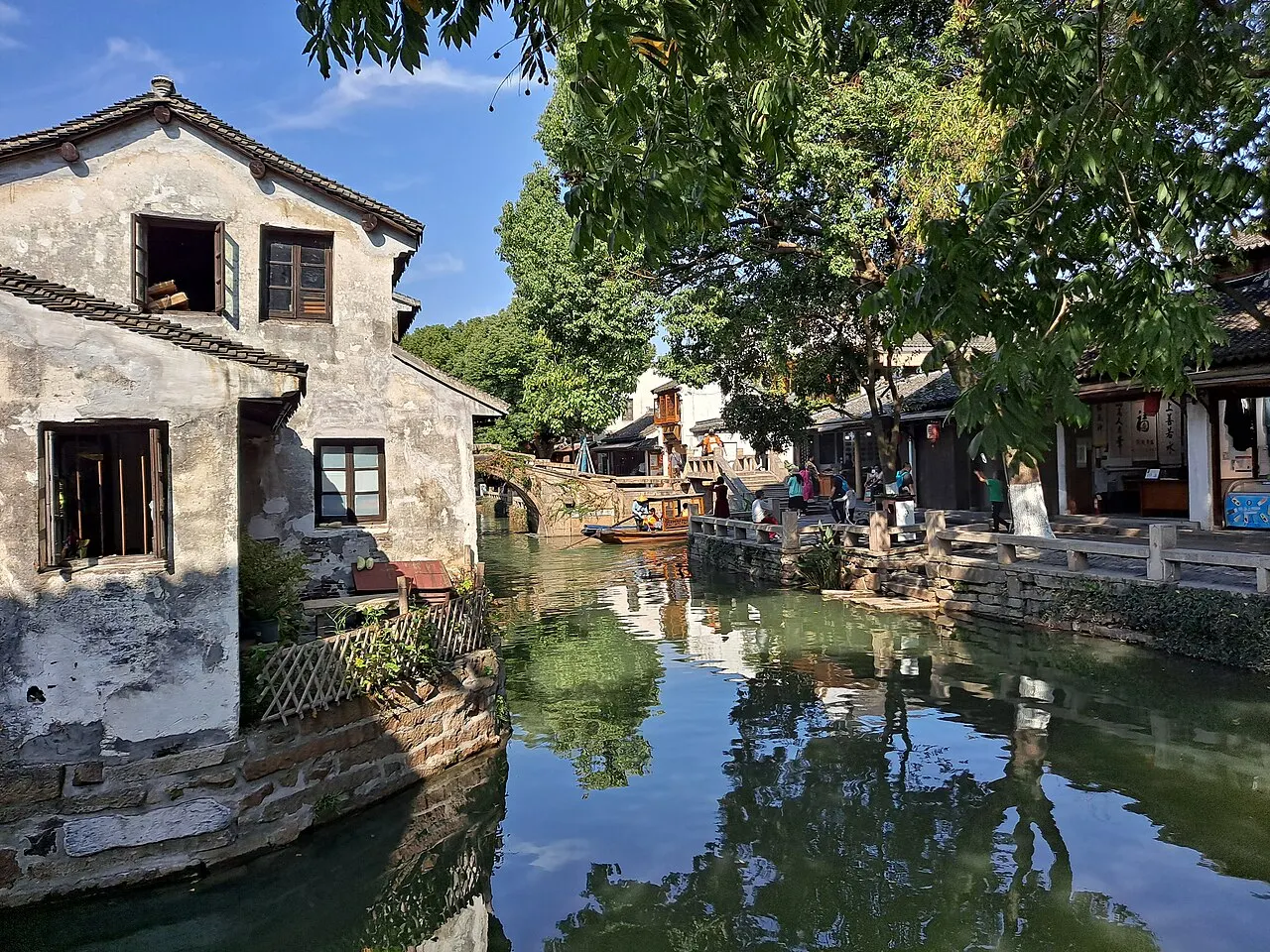 Twin Bridges Zhouzhuang, Kunshan, Jiangsu, China