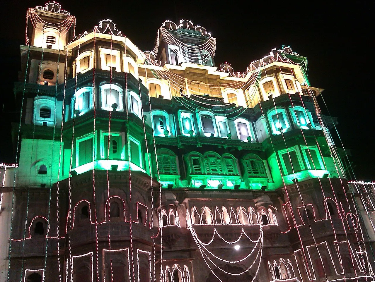 Rajwada Palace, Indore, Madhya Pradesh, India