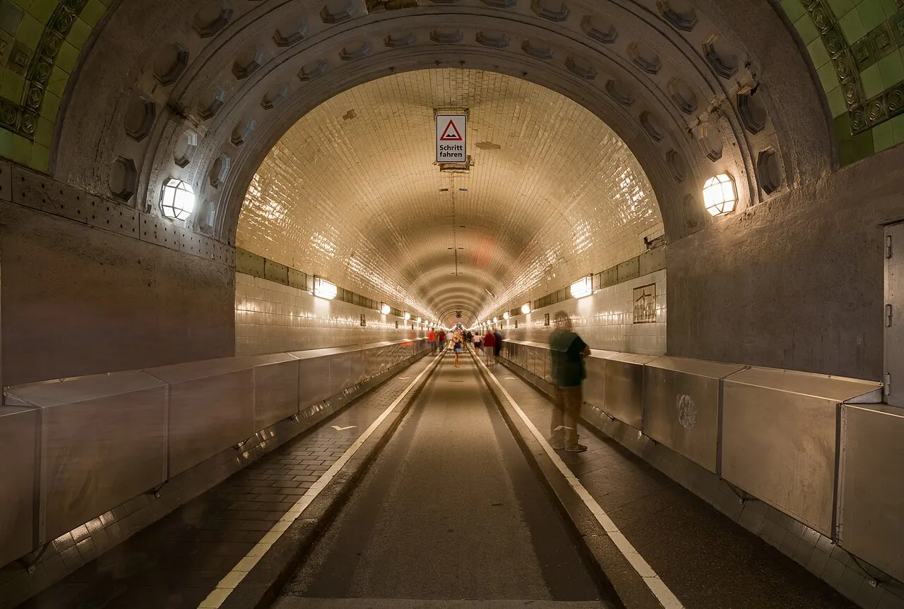 St. Pauli Elbe Tunnel, Hamburg, Hamburg, Germany