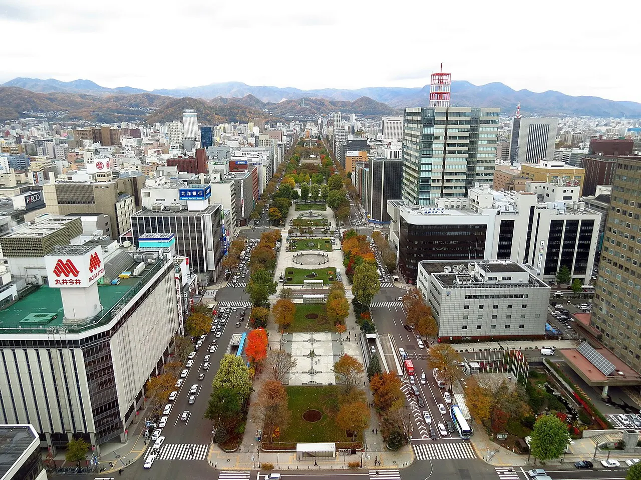 Odori Park, Sapporo, Hokkaido, Japan