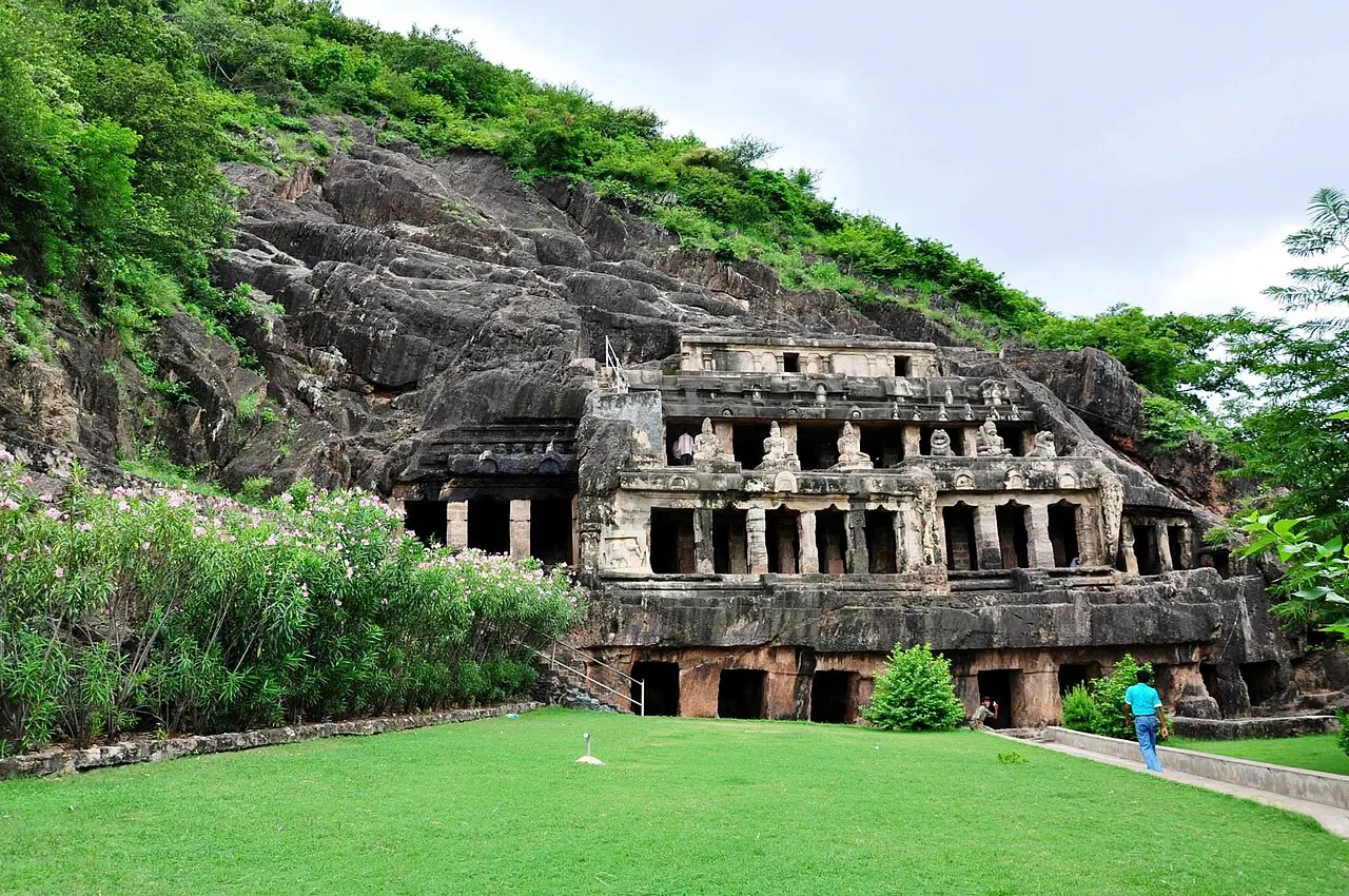 Undavalli Caves, Vijayawada, Andhra Pradesh, India