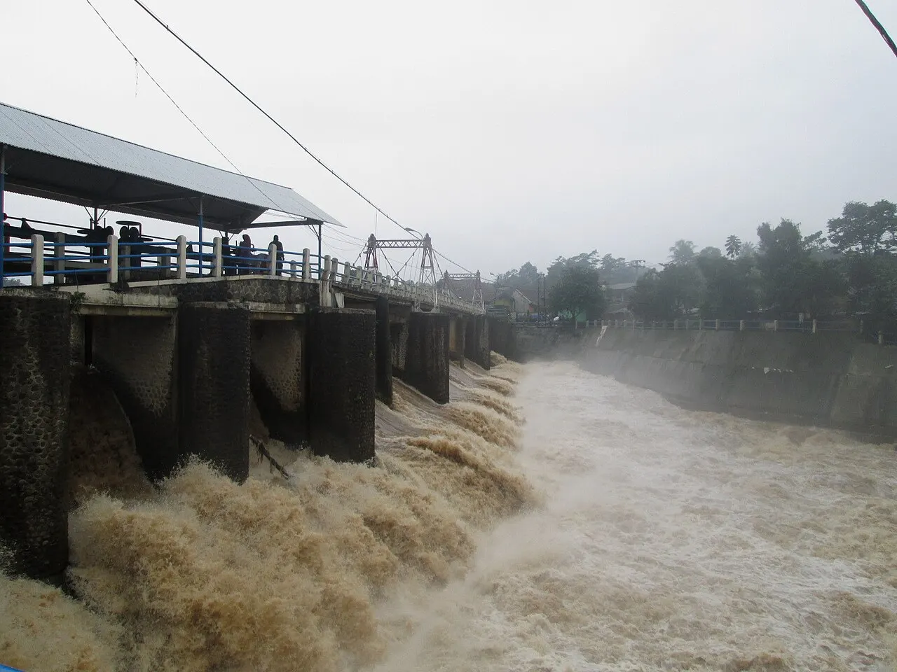 Katulampa Weir, Bogor, West Java, Indonesia