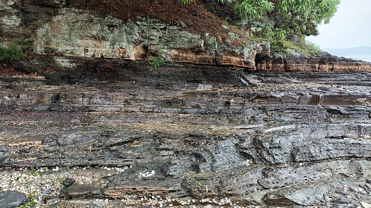 Gohyeon-ri Dinosaur Footprints, Changwon, Gyeongsangnam-do, South Korea
