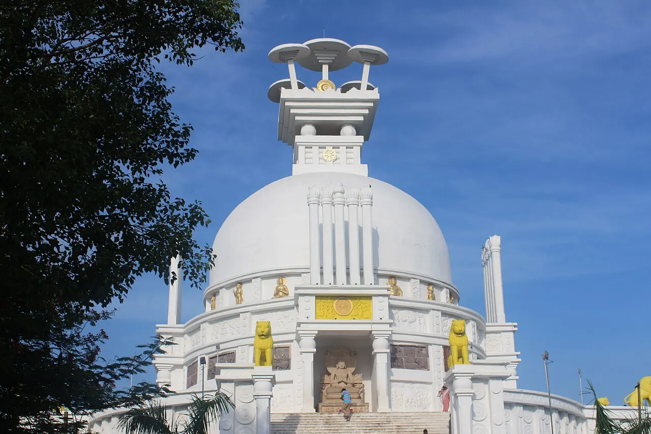 Dhauli Shanti Stupa, Bhubaneswar, Odisha, India