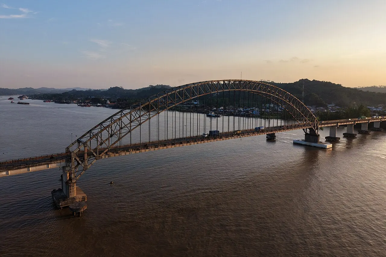 Mahakam Ulu Bridge, Samarinda, East Kalimantan, Indonesia