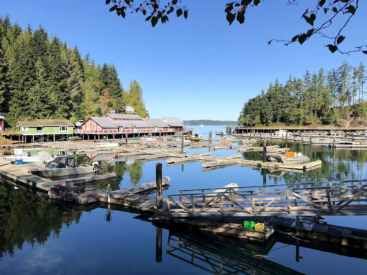 Telegraph Cove marina, Telegraph Cove, British Columbia, Canada