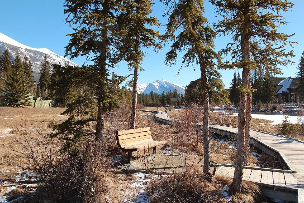 Policeman Creek Boardwalk, Canmore, Alberta, Canada