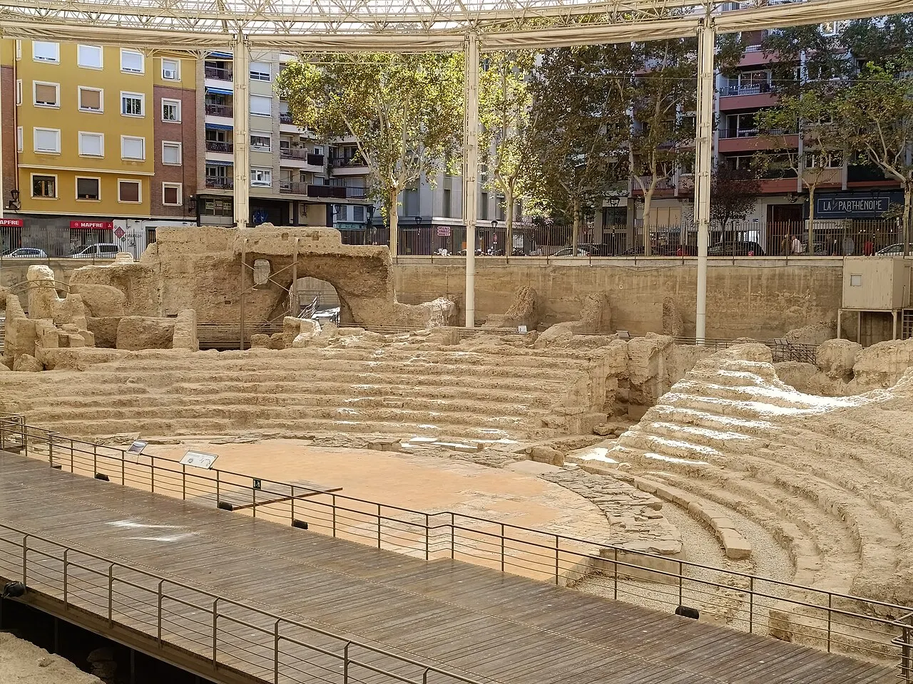 Roman Theatre of Caesaraugusta, Zaragoza, Aragon, Spain