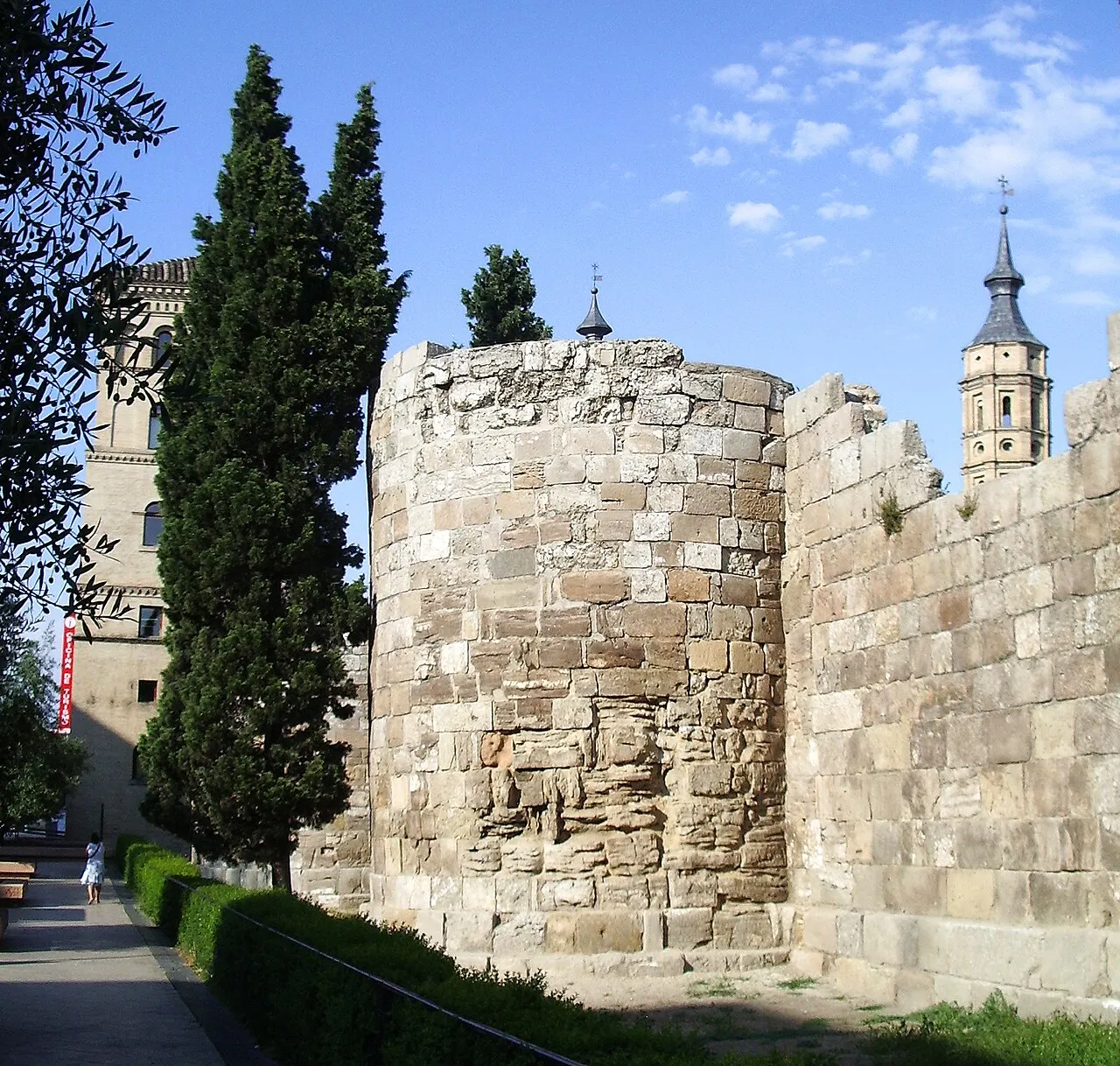 Roman Walls of Zaragoza, Zaragoza, Aragon, Spain