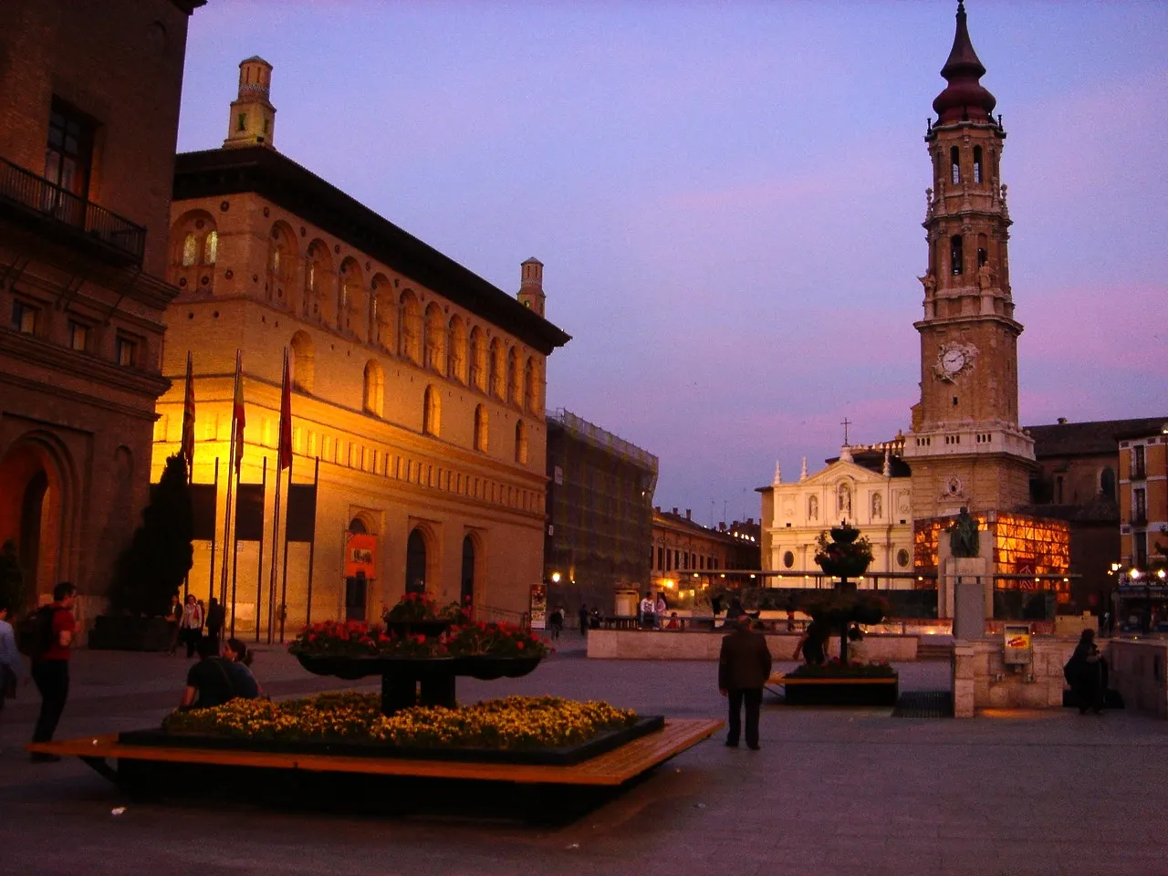 Plaza del Pilar, Zaragoza, Aragon, Spain