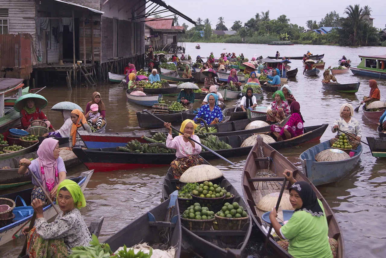 Lok Baintan Floating Market, Banjarmasin, South Kalimantan, Indonesia
