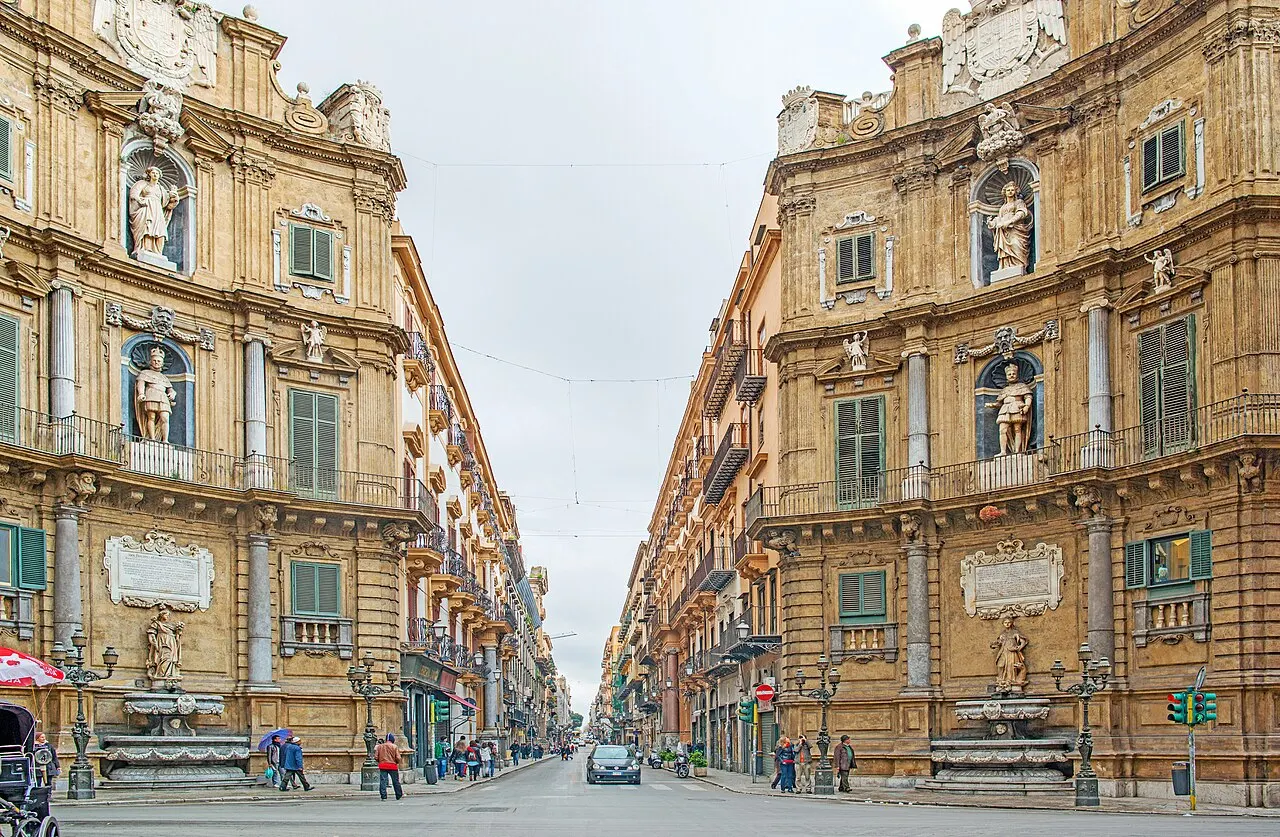 Quattro Canti, Palermo, Sicily, Italy